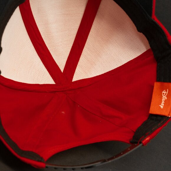 Disney Mouse Ear Hat Minnie Red Bow Polka Dot Snap Back Official Licensed Cap - Picture 2 of 9